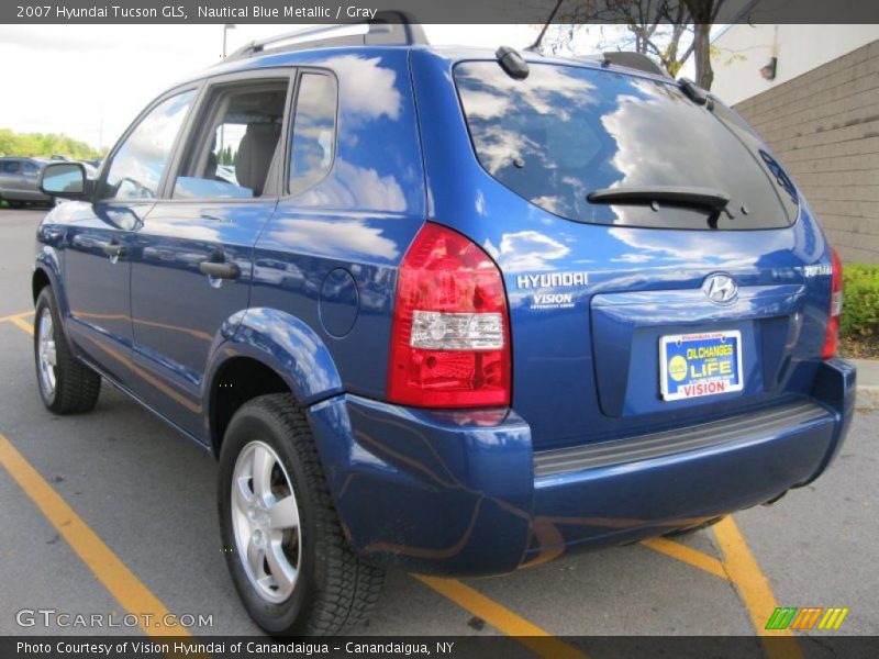 Nautical Blue Metallic / Gray 2007 Hyundai Tucson GLS