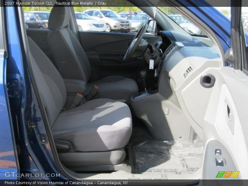 Nautical Blue Metallic / Gray 2007 Hyundai Tucson GLS