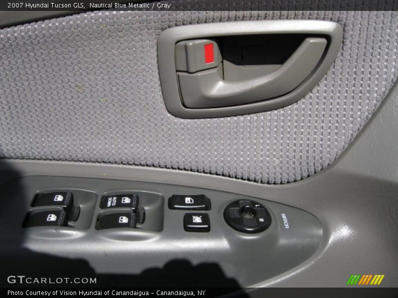 Nautical Blue Metallic / Gray 2007 Hyundai Tucson GLS