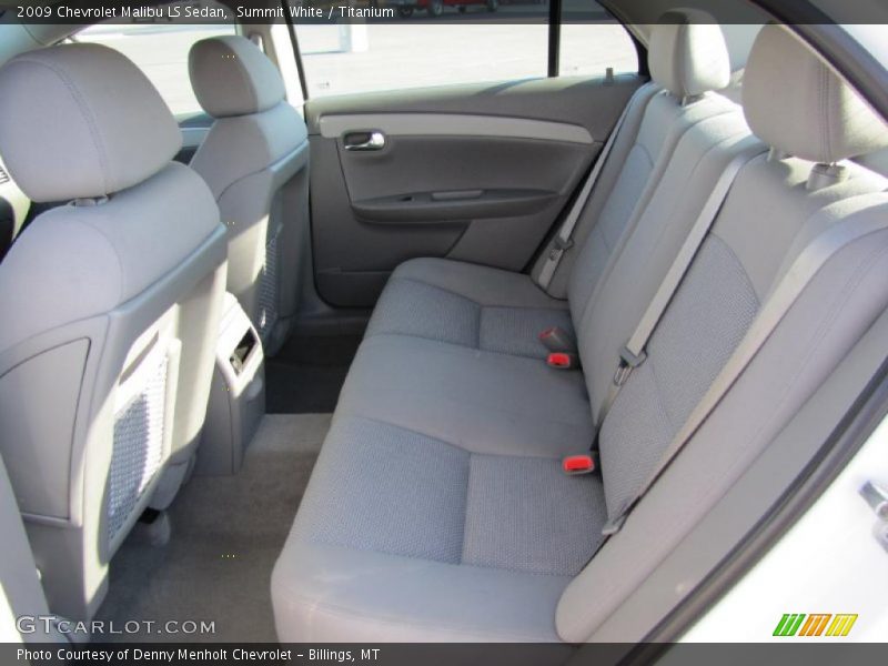 Summit White / Titanium 2009 Chevrolet Malibu LS Sedan