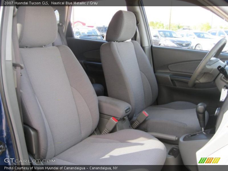 Nautical Blue Metallic / Gray 2007 Hyundai Tucson GLS