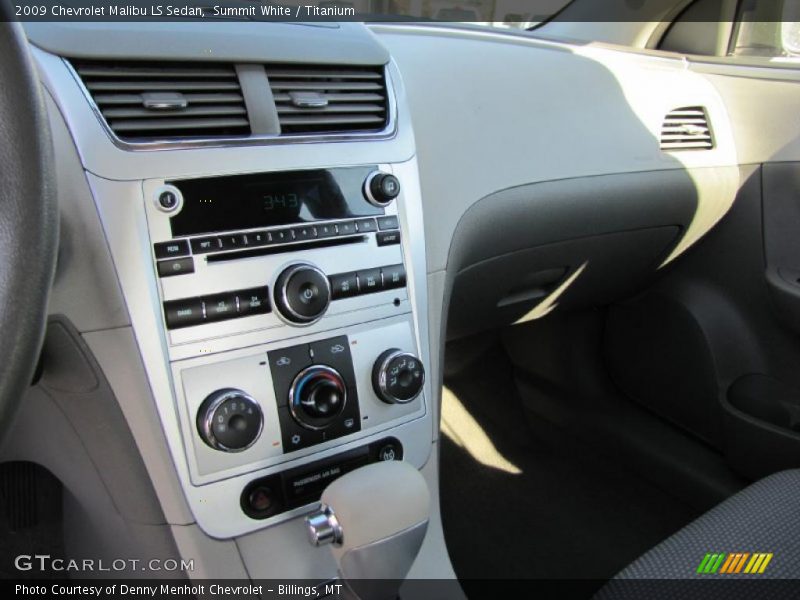 Summit White / Titanium 2009 Chevrolet Malibu LS Sedan