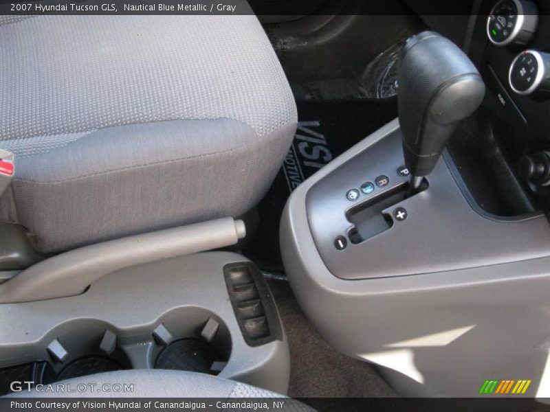 Nautical Blue Metallic / Gray 2007 Hyundai Tucson GLS