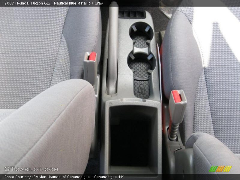 Nautical Blue Metallic / Gray 2007 Hyundai Tucson GLS