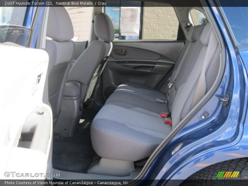 Nautical Blue Metallic / Gray 2007 Hyundai Tucson GLS