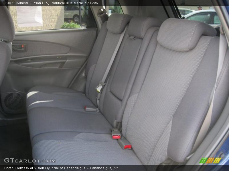 Nautical Blue Metallic / Gray 2007 Hyundai Tucson GLS