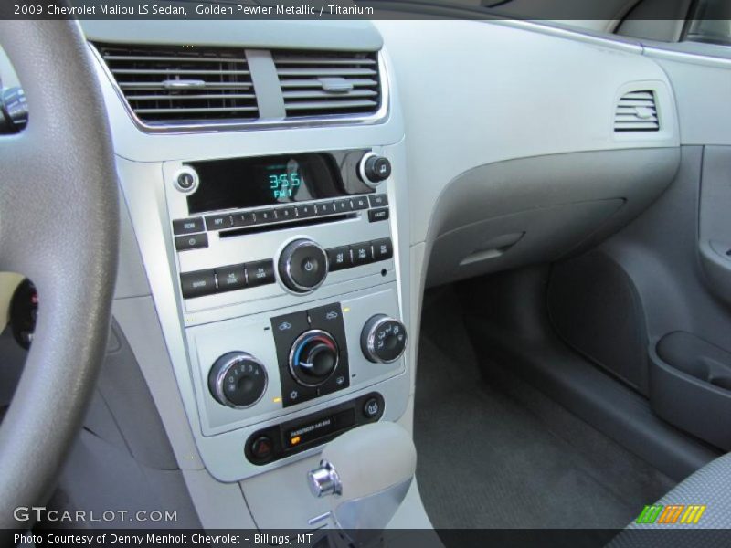 Golden Pewter Metallic / Titanium 2009 Chevrolet Malibu LS Sedan