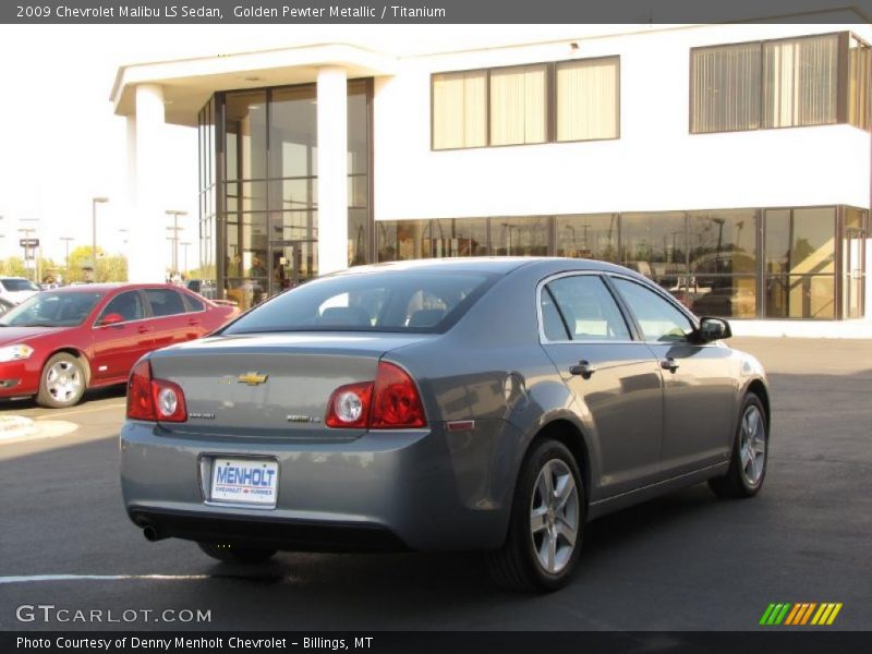 Golden Pewter Metallic / Titanium 2009 Chevrolet Malibu LS Sedan