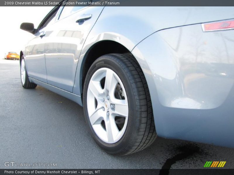 Golden Pewter Metallic / Titanium 2009 Chevrolet Malibu LS Sedan