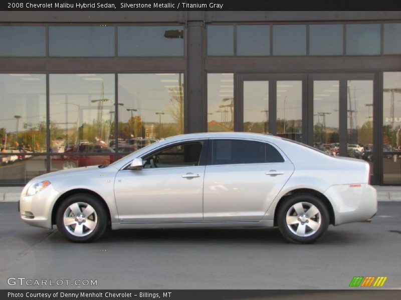 Silverstone Metallic / Titanium Gray 2008 Chevrolet Malibu Hybrid Sedan