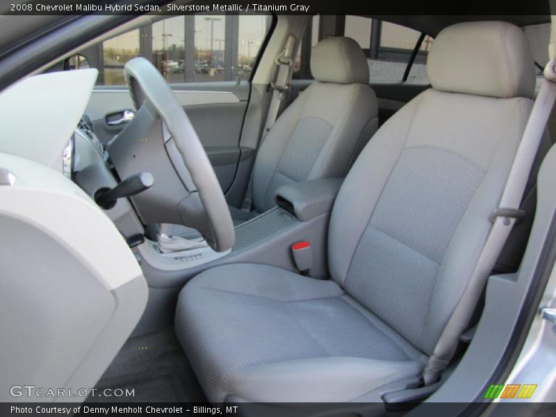 Silverstone Metallic / Titanium Gray 2008 Chevrolet Malibu Hybrid Sedan