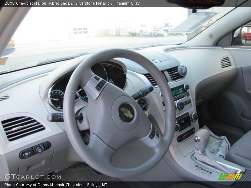 Silverstone Metallic / Titanium Gray 2008 Chevrolet Malibu Hybrid Sedan