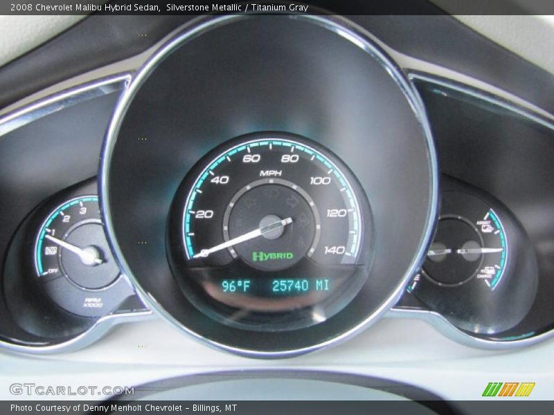 Silverstone Metallic / Titanium Gray 2008 Chevrolet Malibu Hybrid Sedan