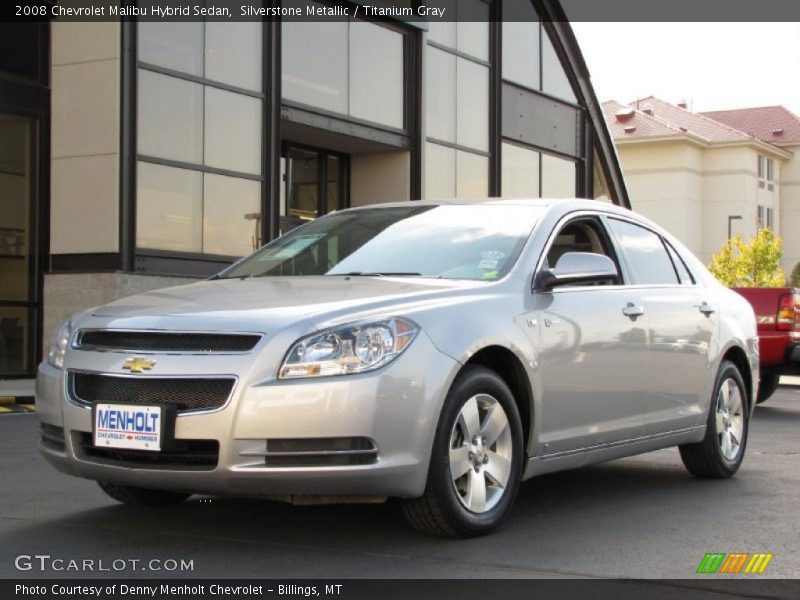 Silverstone Metallic / Titanium Gray 2008 Chevrolet Malibu Hybrid Sedan