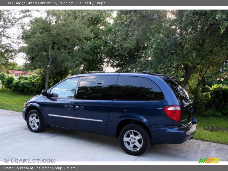 Midnight Blue Pearl / Taupe 2003 Dodge Grand Caravan ES