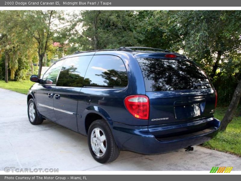 Midnight Blue Pearl / Taupe 2003 Dodge Grand Caravan ES