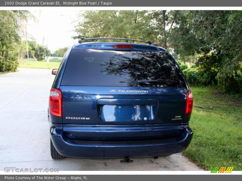 Midnight Blue Pearl / Taupe 2003 Dodge Grand Caravan ES
