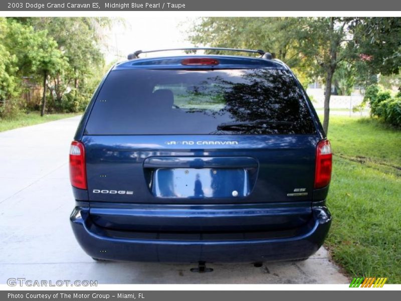Midnight Blue Pearl / Taupe 2003 Dodge Grand Caravan ES