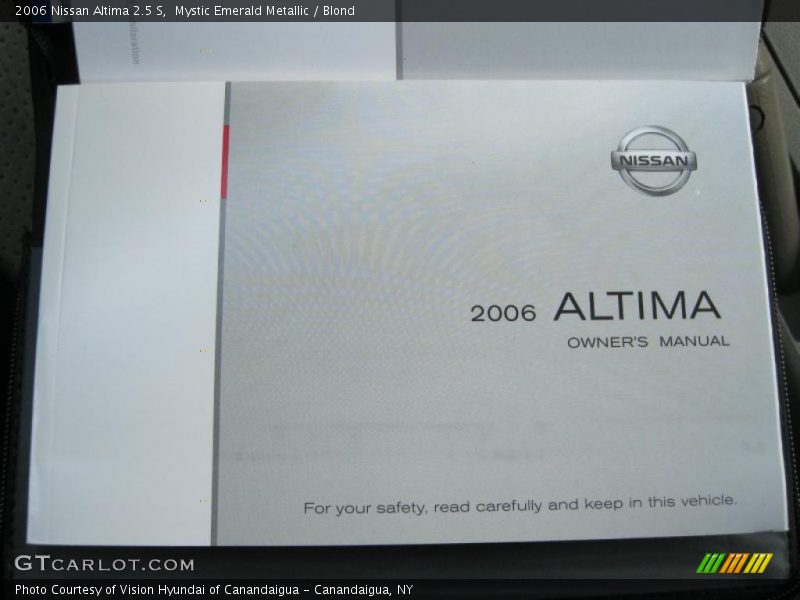 Mystic Emerald Metallic / Blond 2006 Nissan Altima 2.5 S
