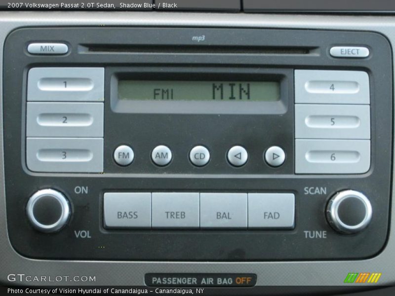 Shadow Blue / Black 2007 Volkswagen Passat 2.0T Sedan