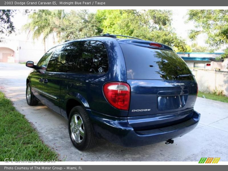 Midnight Blue Pearl / Taupe 2003 Dodge Grand Caravan ES