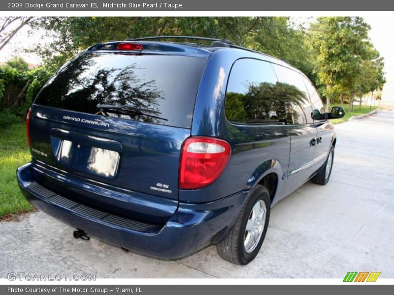 Midnight Blue Pearl / Taupe 2003 Dodge Grand Caravan ES