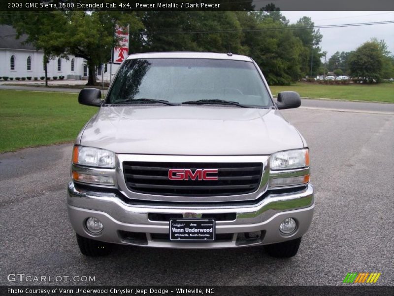 Pewter Metallic / Dark Pewter 2003 GMC Sierra 1500 Extended Cab 4x4