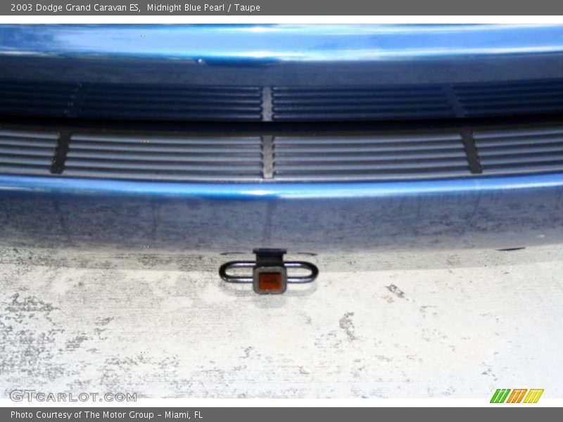 Midnight Blue Pearl / Taupe 2003 Dodge Grand Caravan ES