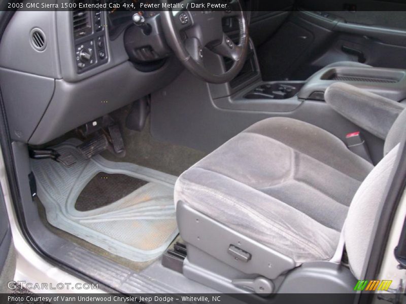 Pewter Metallic / Dark Pewter 2003 GMC Sierra 1500 Extended Cab 4x4