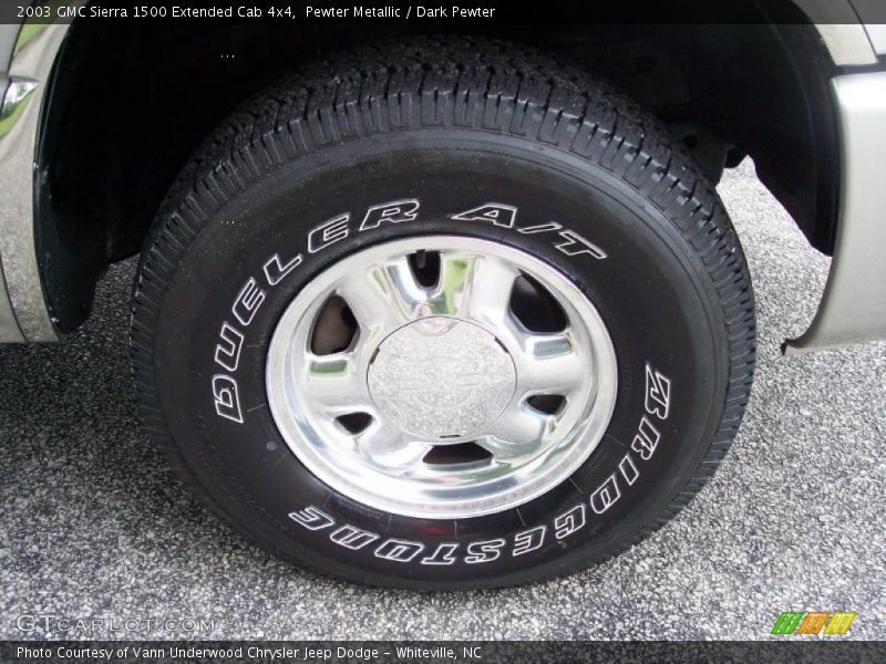 Pewter Metallic / Dark Pewter 2003 GMC Sierra 1500 Extended Cab 4x4