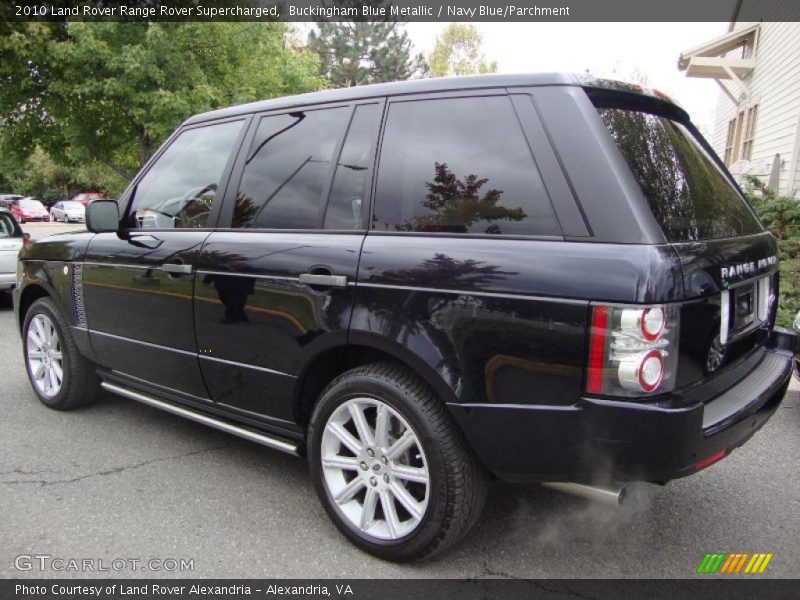 Buckingham Blue Metallic / Navy Blue/Parchment 2010 Land Rover Range Rover Supercharged
