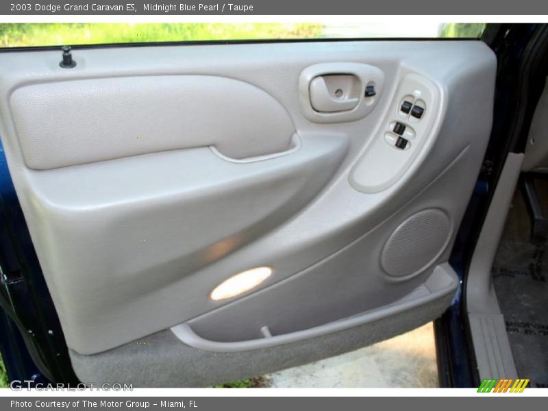 Midnight Blue Pearl / Taupe 2003 Dodge Grand Caravan ES