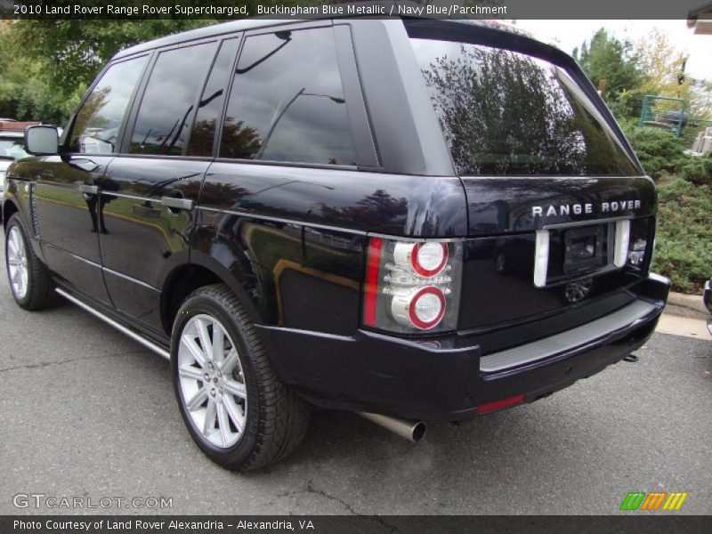 Buckingham Blue Metallic / Navy Blue/Parchment 2010 Land Rover Range Rover Supercharged