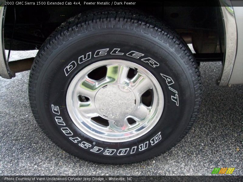 Pewter Metallic / Dark Pewter 2003 GMC Sierra 1500 Extended Cab 4x4