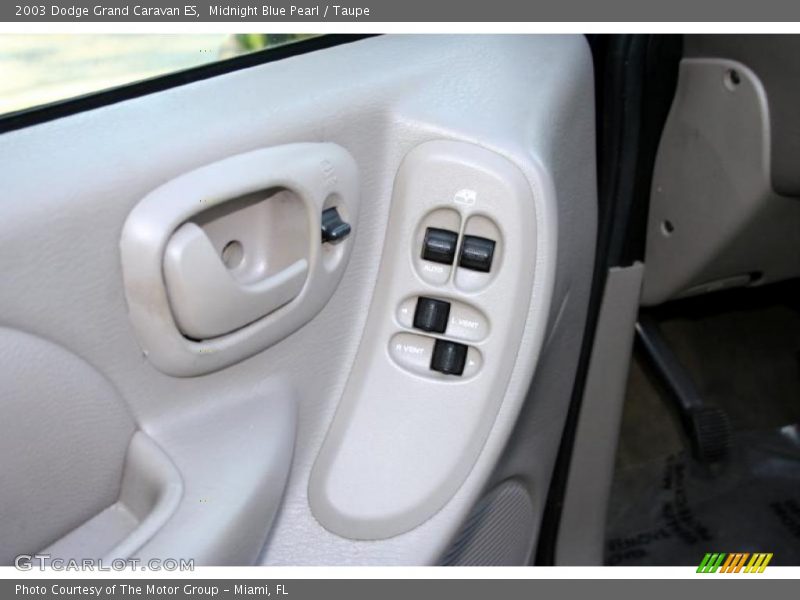 Midnight Blue Pearl / Taupe 2003 Dodge Grand Caravan ES
