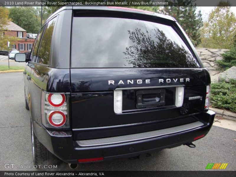 Buckingham Blue Metallic / Navy Blue/Parchment 2010 Land Rover Range Rover Supercharged