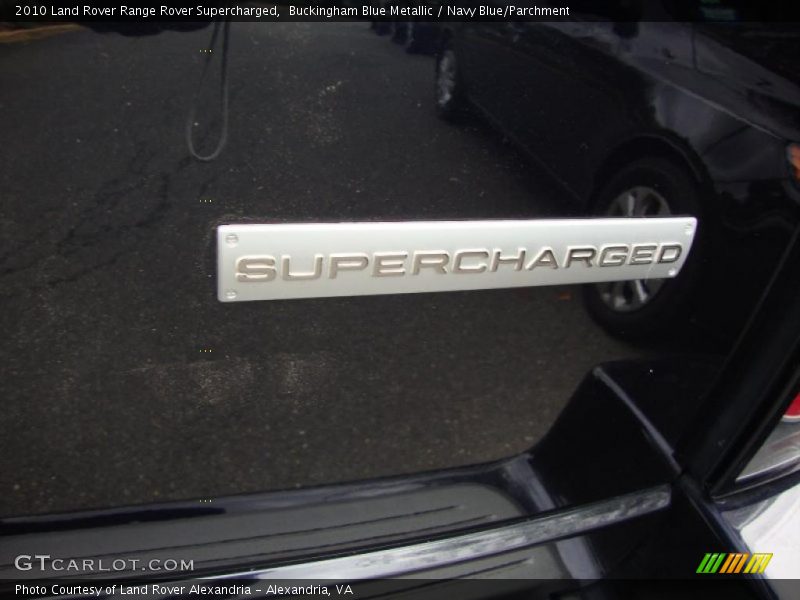 Buckingham Blue Metallic / Navy Blue/Parchment 2010 Land Rover Range Rover Supercharged