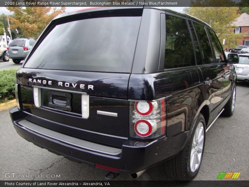 Buckingham Blue Metallic / Navy Blue/Parchment 2010 Land Rover Range Rover Supercharged