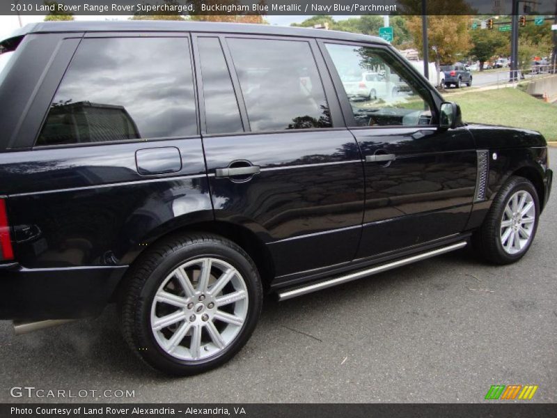 Buckingham Blue Metallic / Navy Blue/Parchment 2010 Land Rover Range Rover Supercharged