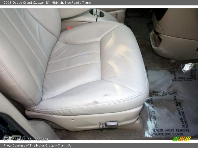 Midnight Blue Pearl / Taupe 2003 Dodge Grand Caravan ES