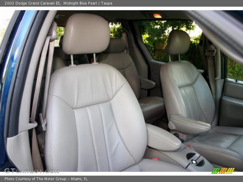 Midnight Blue Pearl / Taupe 2003 Dodge Grand Caravan ES