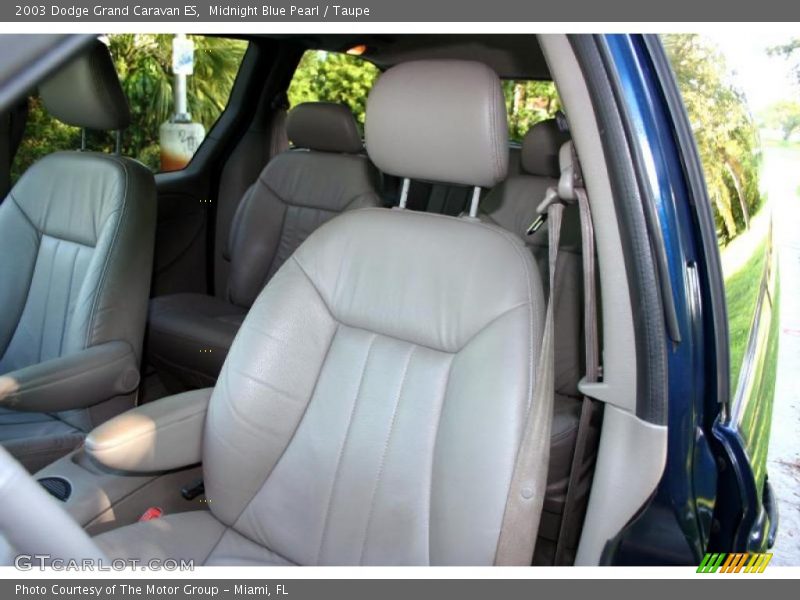 Midnight Blue Pearl / Taupe 2003 Dodge Grand Caravan ES