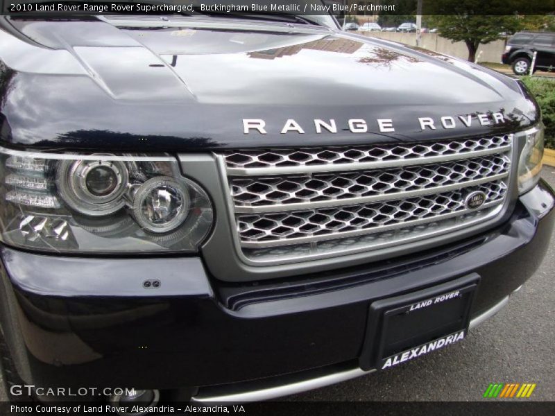 Buckingham Blue Metallic / Navy Blue/Parchment 2010 Land Rover Range Rover Supercharged