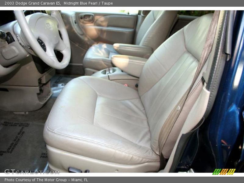 Midnight Blue Pearl / Taupe 2003 Dodge Grand Caravan ES