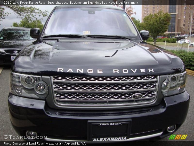 Buckingham Blue Metallic / Navy Blue/Parchment 2010 Land Rover Range Rover Supercharged