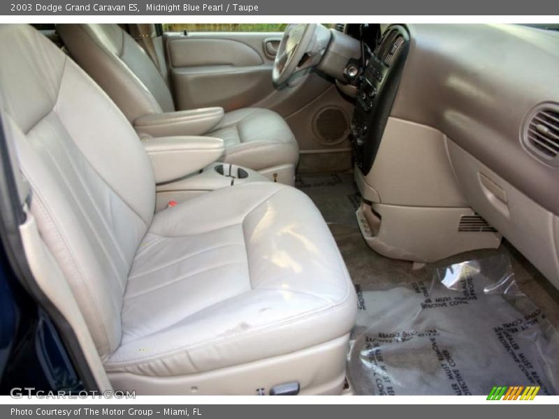 Midnight Blue Pearl / Taupe 2003 Dodge Grand Caravan ES