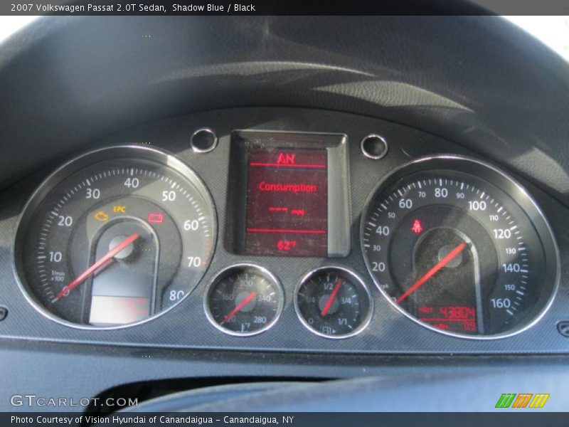 Shadow Blue / Black 2007 Volkswagen Passat 2.0T Sedan