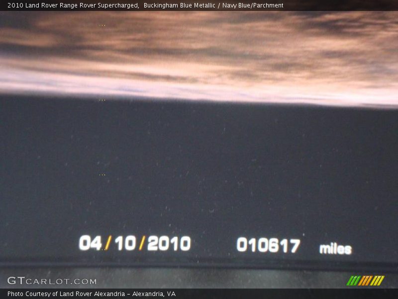 Buckingham Blue Metallic / Navy Blue/Parchment 2010 Land Rover Range Rover Supercharged