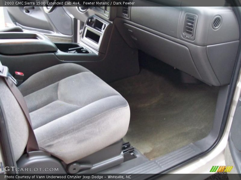 Pewter Metallic / Dark Pewter 2003 GMC Sierra 1500 Extended Cab 4x4