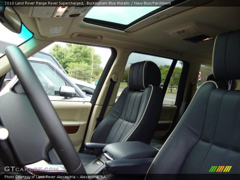 Buckingham Blue Metallic / Navy Blue/Parchment 2010 Land Rover Range Rover Supercharged